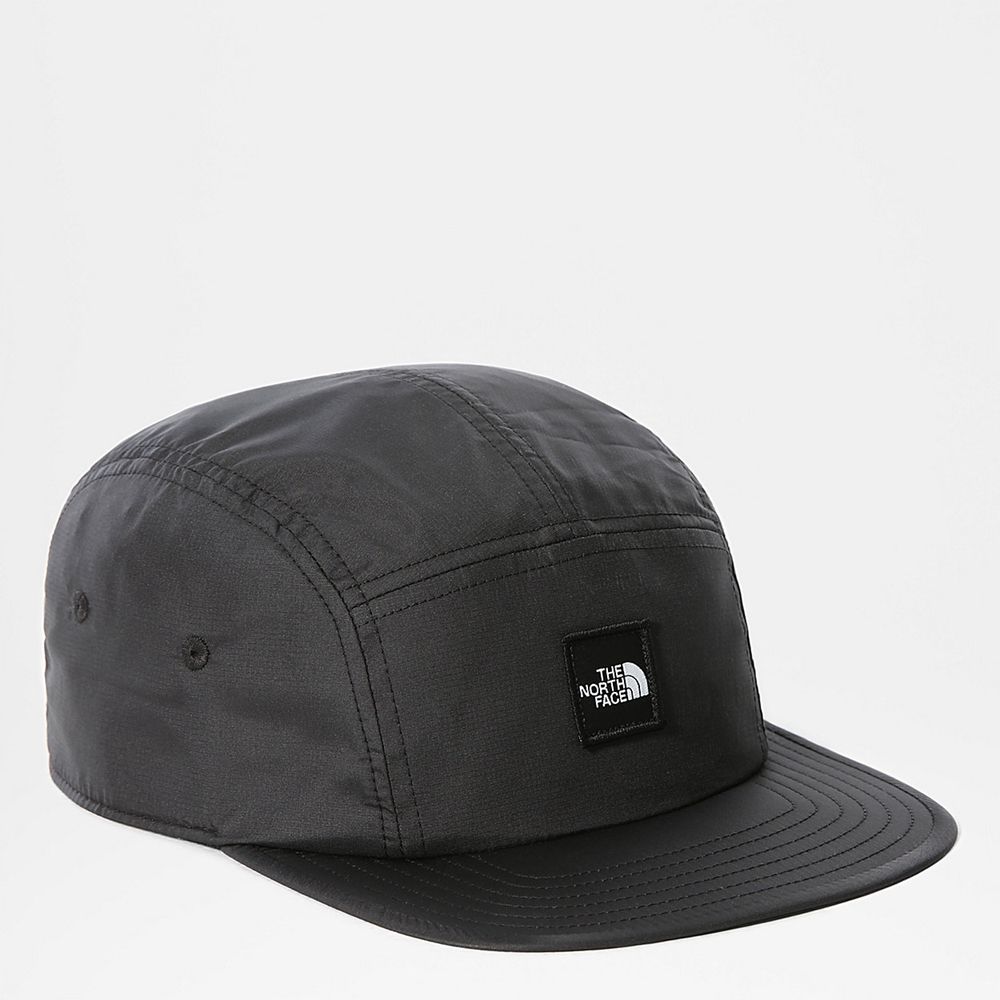 The North Face Caps Mens Australia - The North Face Street Five Panel Black (MRQ-930251)